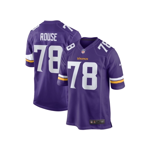 Mens Minnesota Vikings Walter Rouse Purple Game Jersey