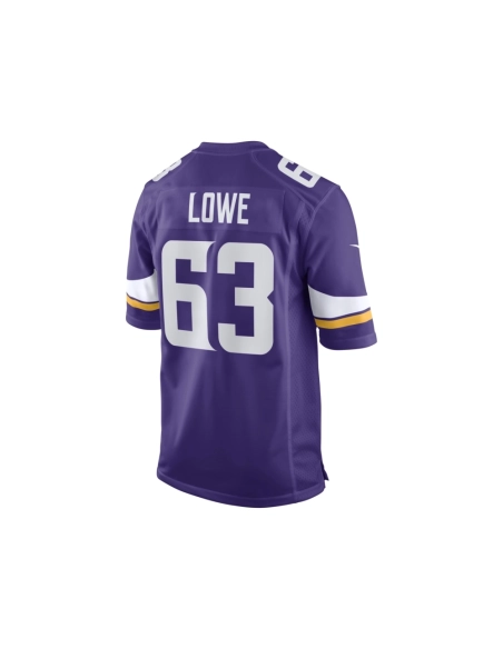 Mens Minnesota Vikings Vederian Lowe Purple Game Player Jersey