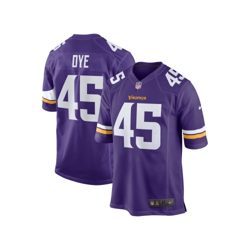 Mens Minnesota Vikings Troy Dye Purple Game Jersey