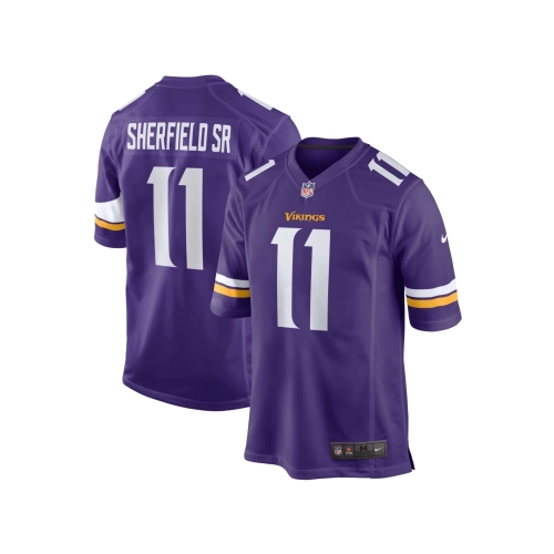 Mens Minnesota Vikings Trent Sherfield Sr. Purple Game Jersey