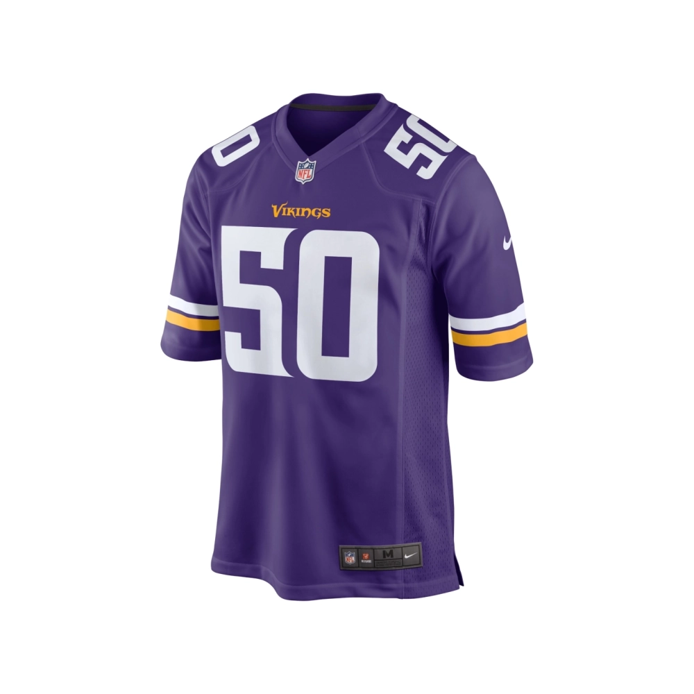 Mens Minnesota Vikings TJ Smith Purple Home Game Player Jersey