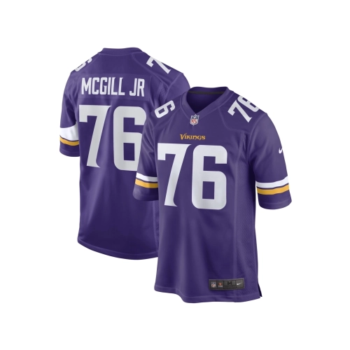 Mens Minnesota Vikings T.Y. McGill Jr. Purple Game Player Jersey