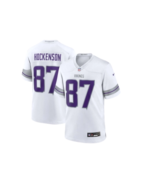 Mens Minnesota Vikings T.J. Hockenson White Alternate Game Player Jersey
