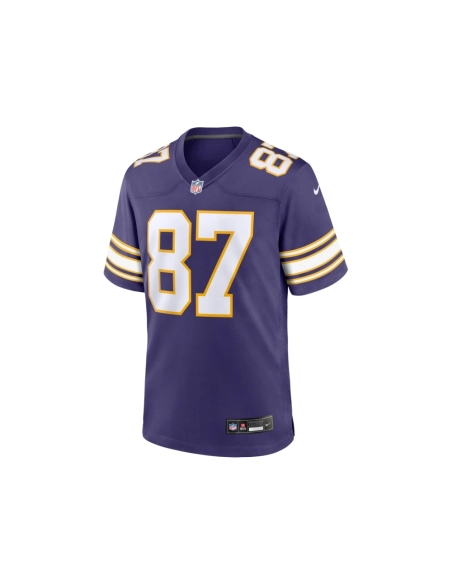 Mens Minnesota Vikings T.J. Hockenson Purple Classic Player Game Jersey