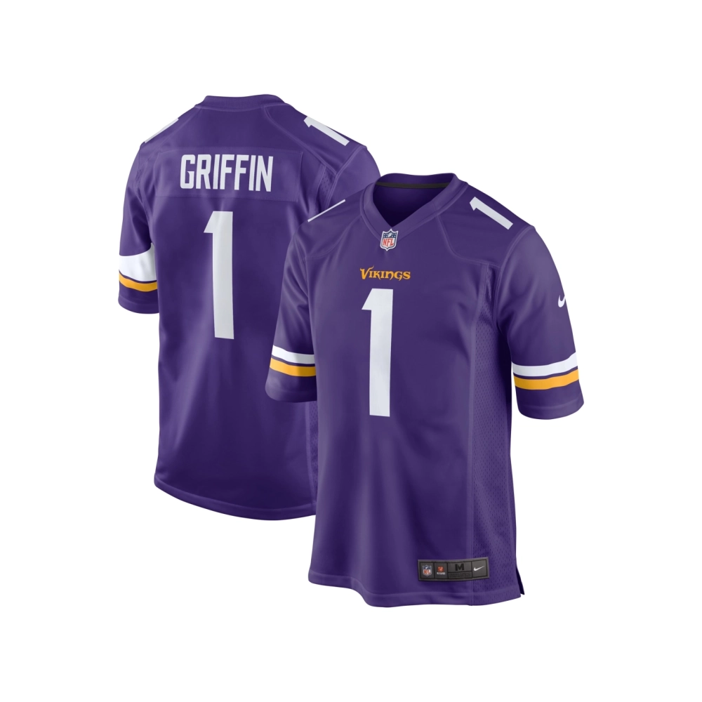 Mens Minnesota Vikings Shaquill Griffin Purple Team Game Jersey