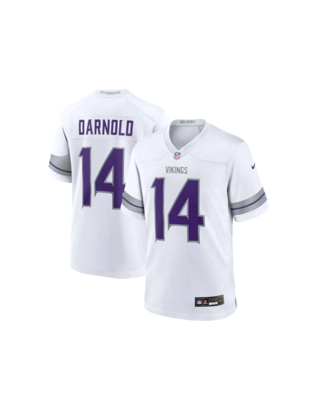 Mens Minnesota Vikings Sam Darnold White Alternate Game Player Jersey