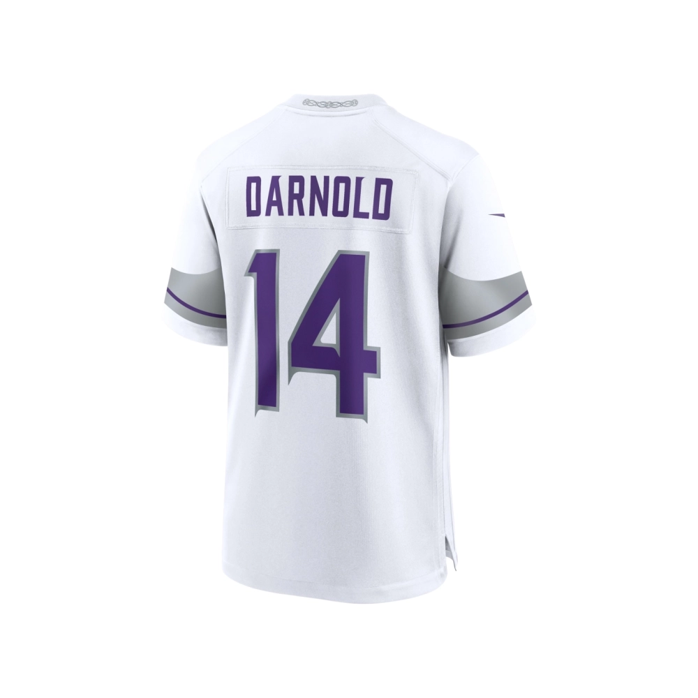 Mens Minnesota Vikings Sam Darnold White Alternate Game Player Jersey