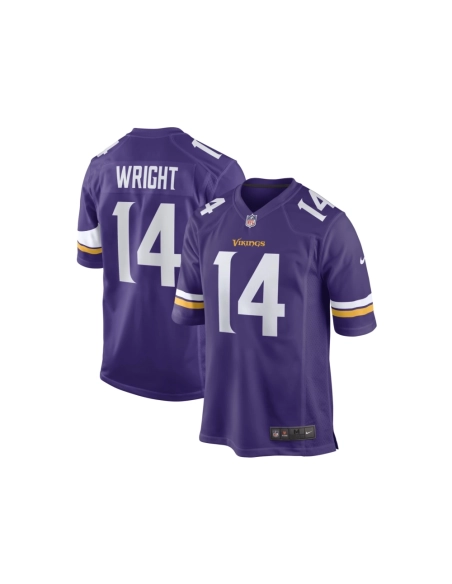 Mens Minnesota Vikings Ryan Wright Purple Game Player Jersey
