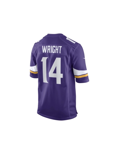 Mens Minnesota Vikings Ryan Wright Purple Game Player Jersey
