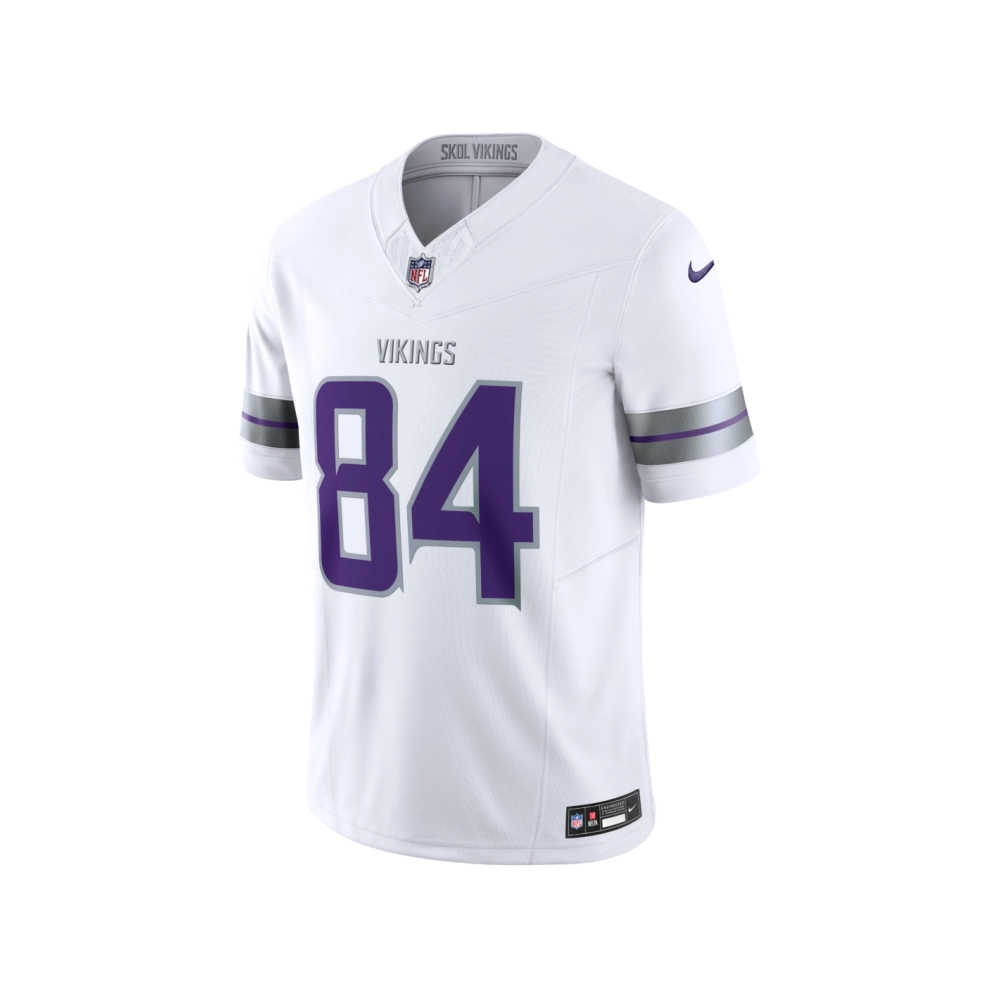 Mens Minnesota Vikings Randy Moss White Alternate Vapor F.U.S.E. Retired Player Limited Jersey