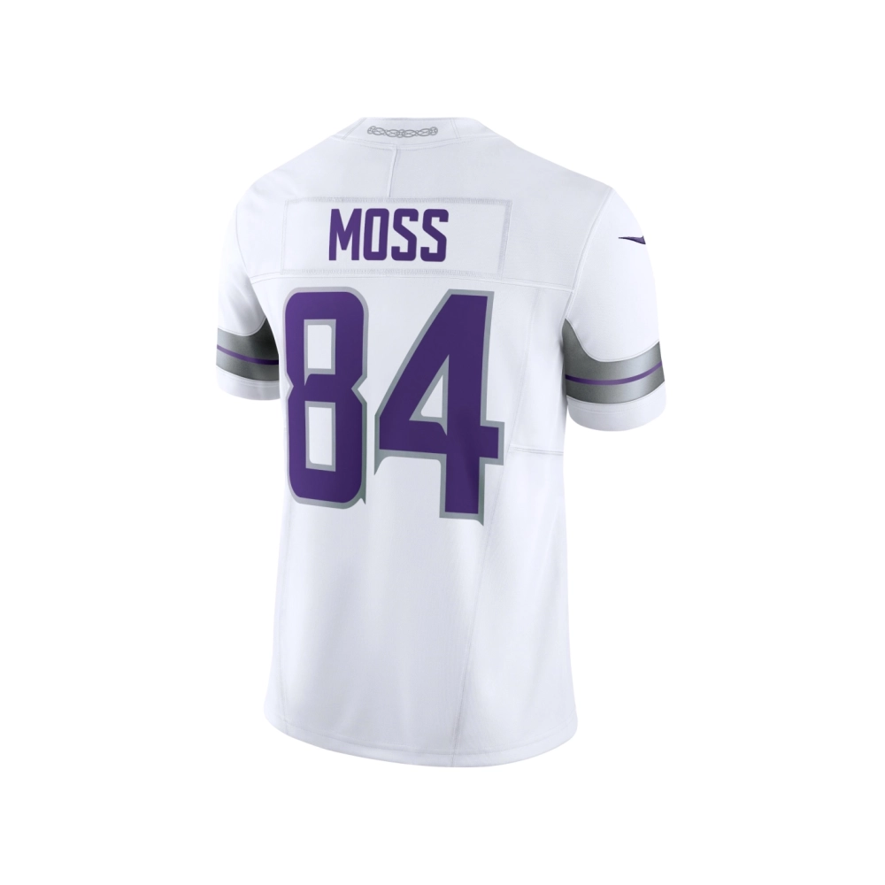 Mens Minnesota Vikings Randy Moss White Alternate Vapor F.U.S.E. Retired Player Limited Jersey