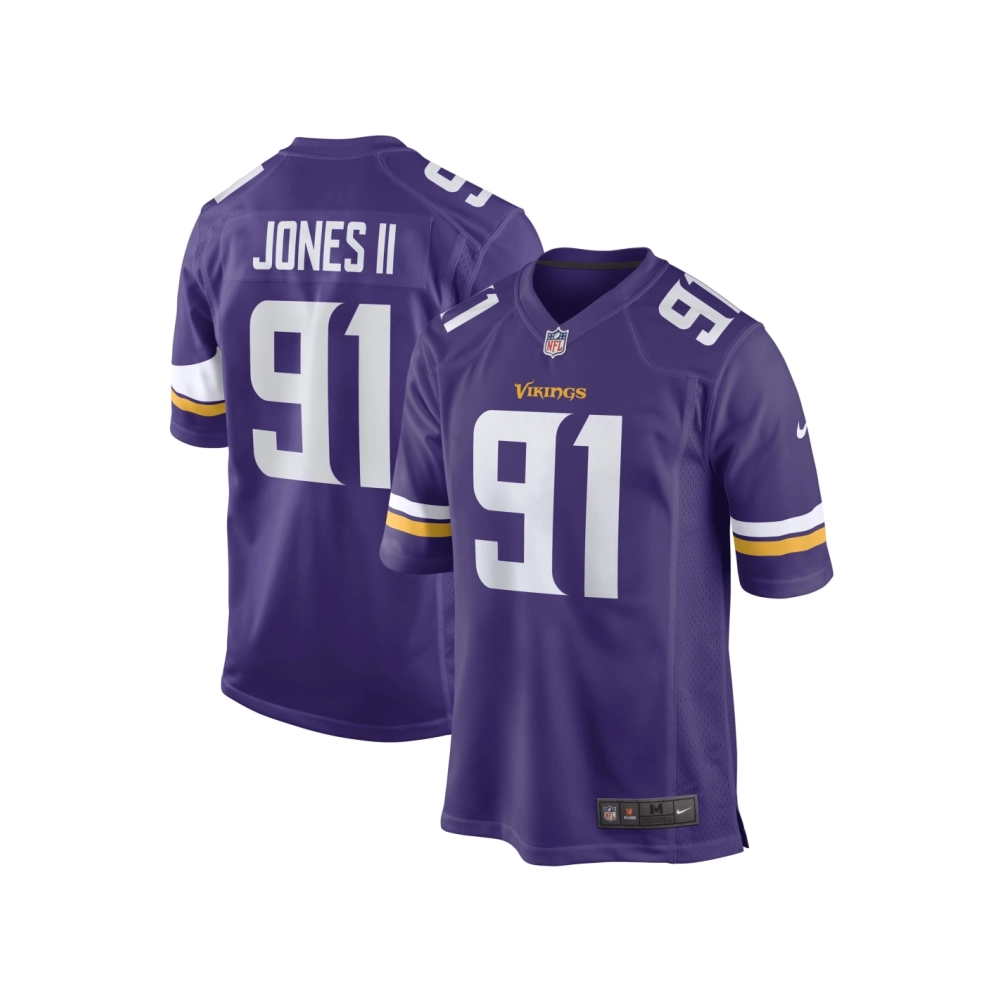 Mens Minnesota Vikings Patrick Jones II Purple Team Game Player Jersey