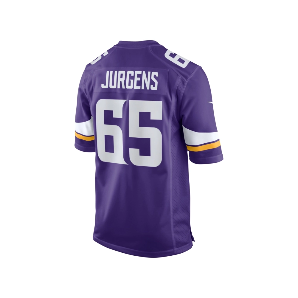 Mens Minnesota Vikings Michael Jurgens Purple Game Jersey
