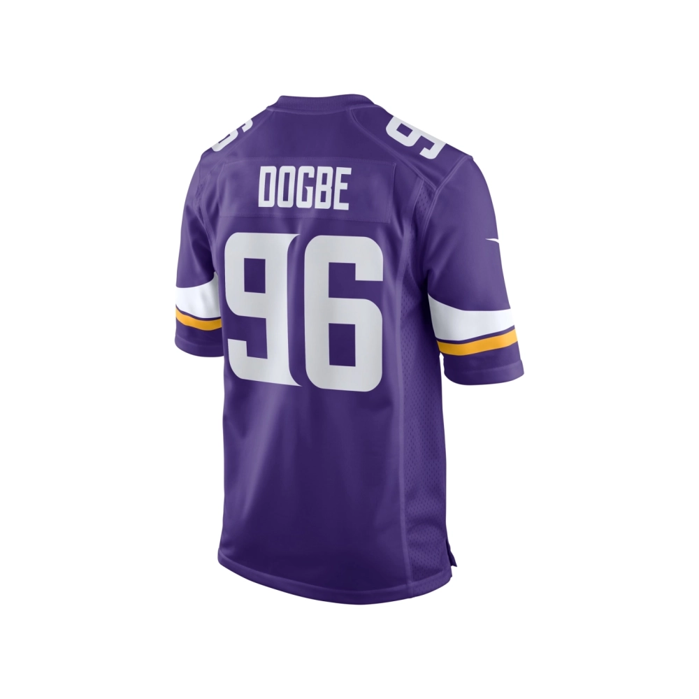 Mens Minnesota Vikings Michael Dogbe Purple Team Game Jersey
