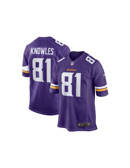Mens Minnesota Vikings Malik Knowles Purple Team Game Jersey