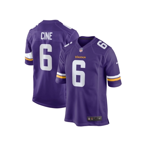 Mens Minnesota Vikings Lewis Cine Purple Game Player Jersey