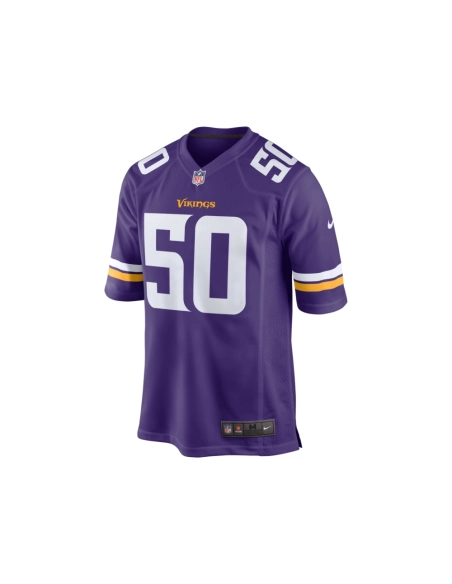Mens Minnesota Vikings Levi Drake Rodriguez Purple Game Jersey