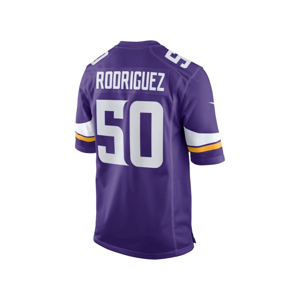 Mens Minnesota Vikings Levi Drake Rodriguez Purple Game Jersey