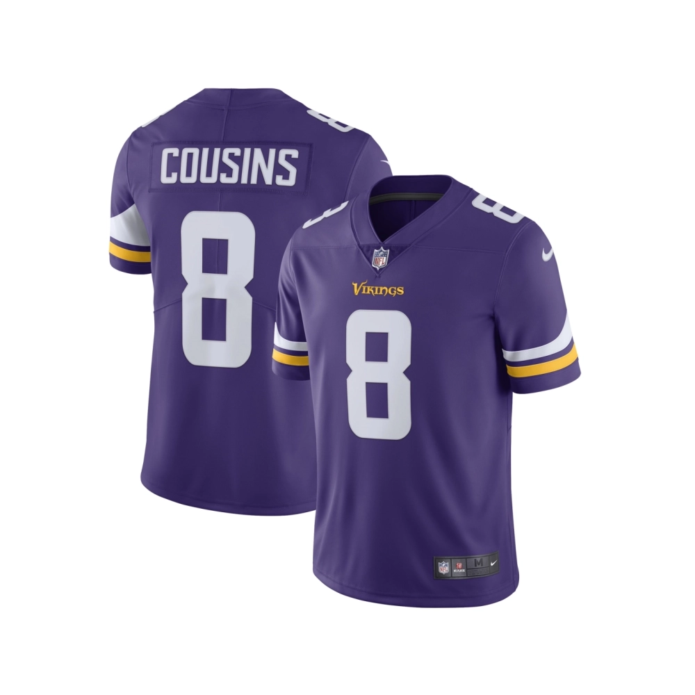 Mens Minnesota Vikings Kirk Cousins Purple Vapor Untouchable Limited Jersey