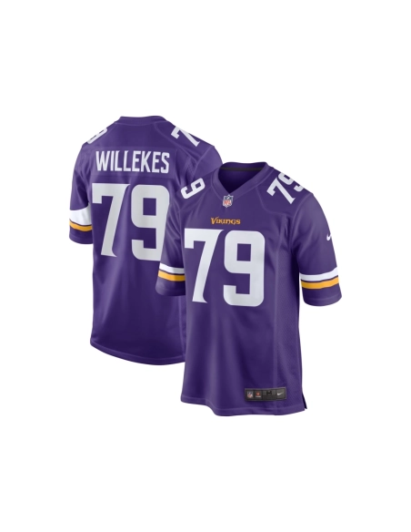 Mens Minnesota Vikings Kenny Willekes Purple Game Jersey