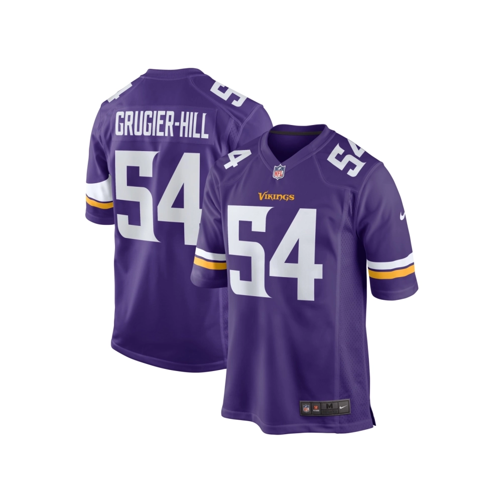 Mens Minnesota Vikings Kamu Grugier-Hill Purple Game Jersey