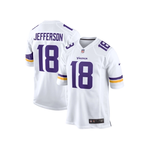 Mens Minnesota Vikings Justin Jefferson White Game Player Jersey