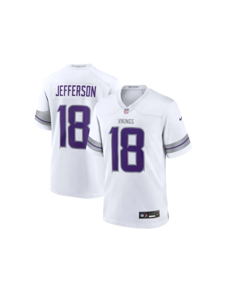 Mens Minnesota Vikings Justin Jefferson White Alternate Game Player Jersey