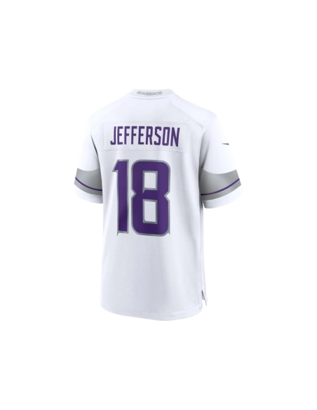 Mens Minnesota Vikings Justin Jefferson White Alternate Game Player Jersey