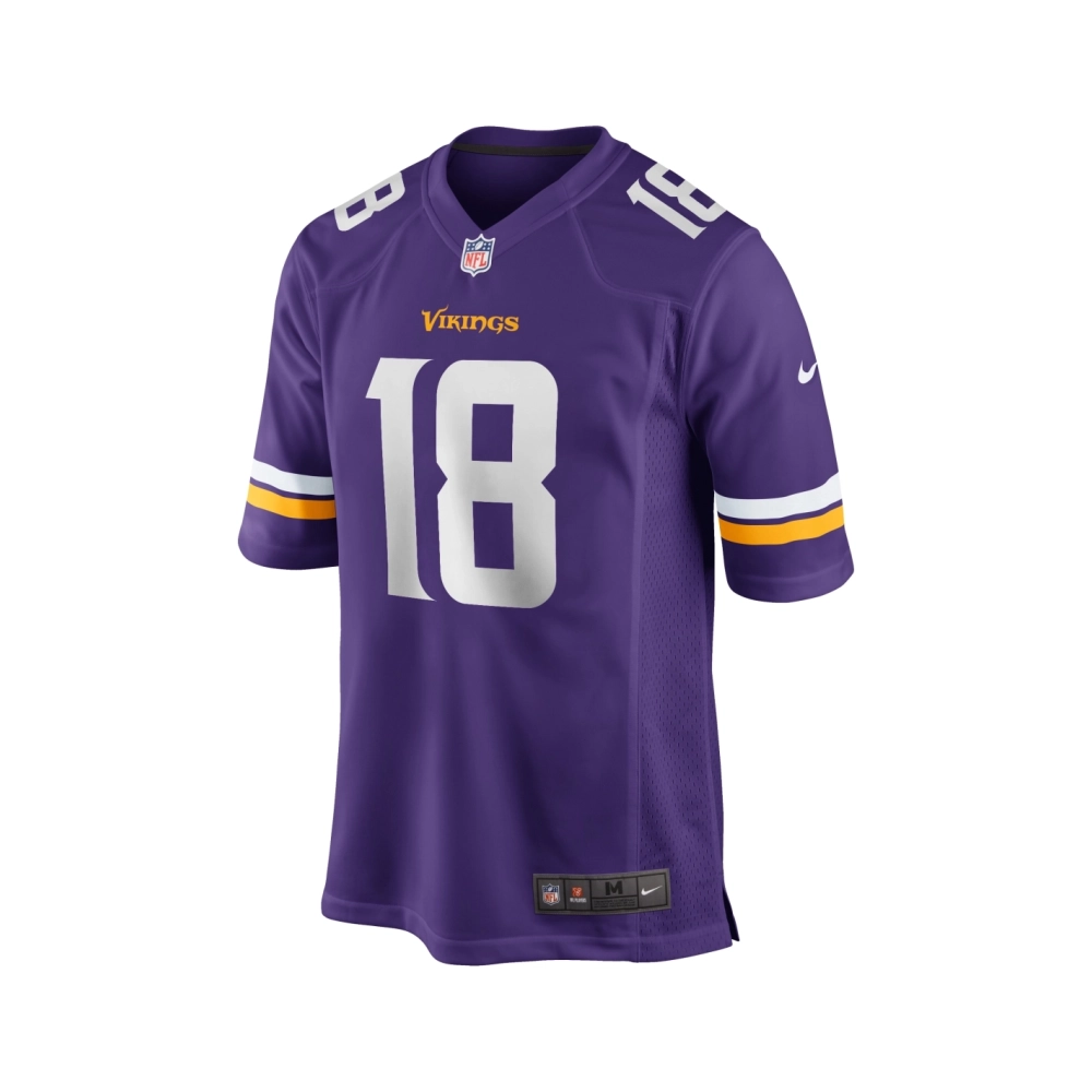 Mens Minnesota Vikings Justin Jefferson Purple Player Game Jersey