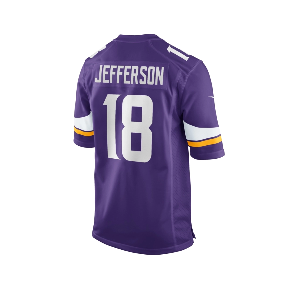 Mens Minnesota Vikings Justin Jefferson Purple Player Game Jersey