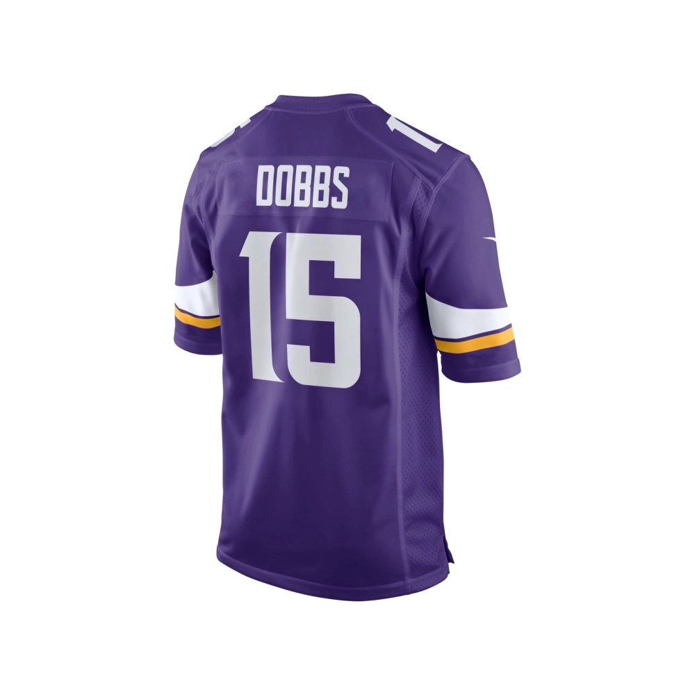Mens Minnesota Vikings Joshua Dobbs Purple Game Jersey