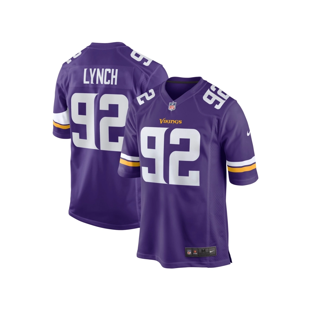 Mens Minnesota Vikings James Lynch Purple Game Player Jersey