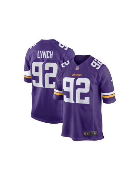 Mens Minnesota Vikings James Lynch Purple Game Player Jersey