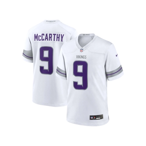Mens Minnesota Vikings J.J. McCarthy White Alternate Game Player Jersey