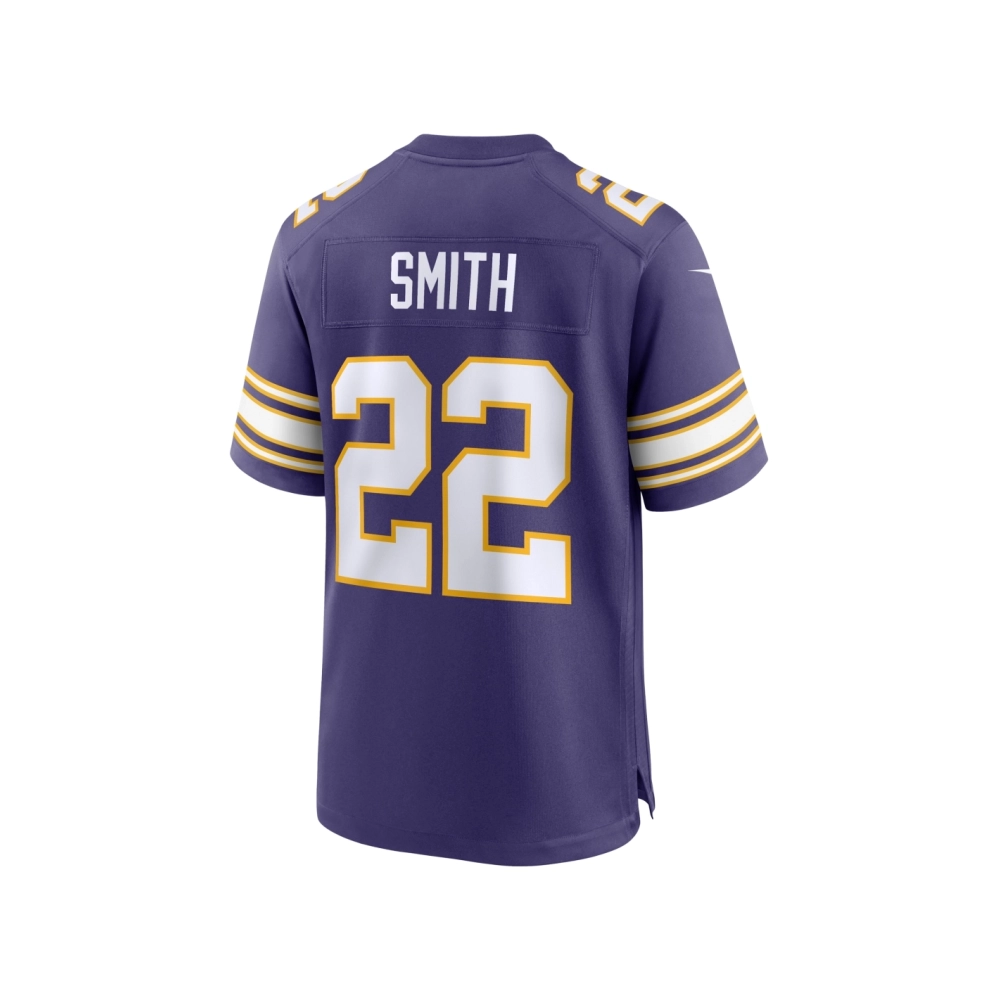 Mens Minnesota Vikings Harrison Smith Purple Classic Player Game Jersey