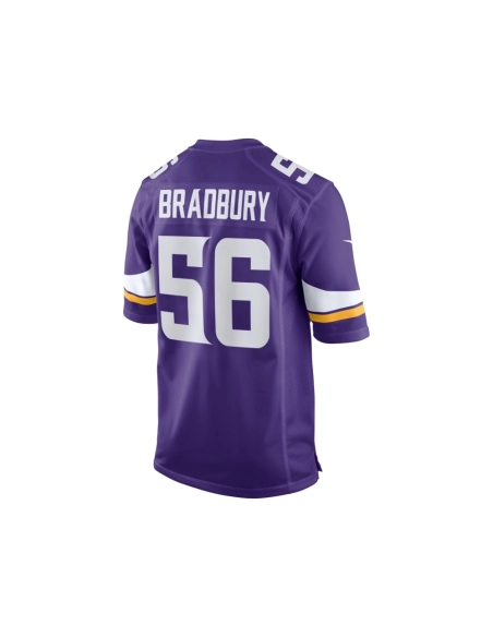 Mens Minnesota Vikings Garrett Bradbury Purple Game Jersey