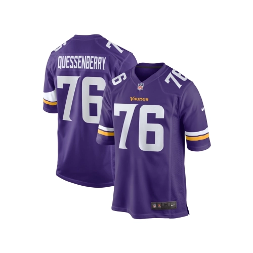 Mens Minnesota Vikings David Quessenberry Purple Team Game Jersey