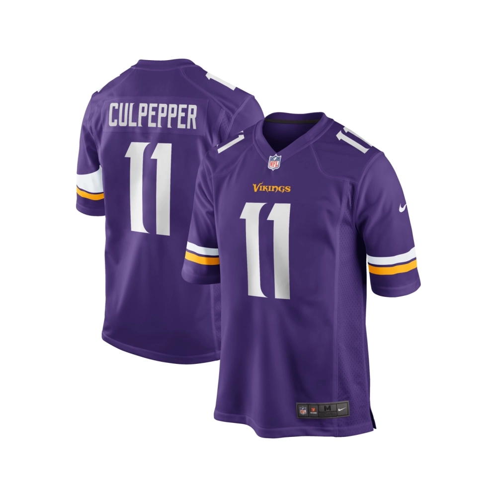 Mens Minnesota Vikings Daunte Culpepper Purple Game Retired Player Jersey