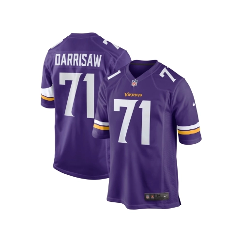 Mens Minnesota Vikings Christian Darrisaw Purple Game Jersey