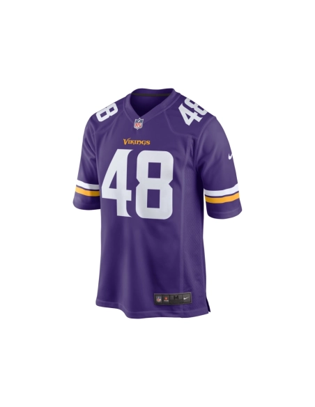 Mens Minnesota Vikings Chris Garrett Purple Home Game Player Jersey