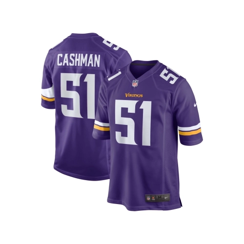 Mens Minnesota Vikings Blake Cashman Purple Team Game Jersey