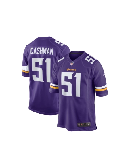Mens Minnesota Vikings Blake Cashman Purple Team Game Jersey