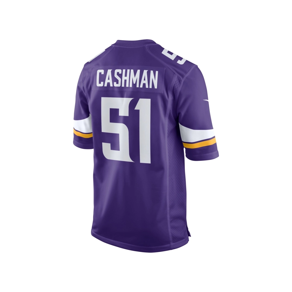 Mens Minnesota Vikings Blake Cashman Purple Team Game Jersey