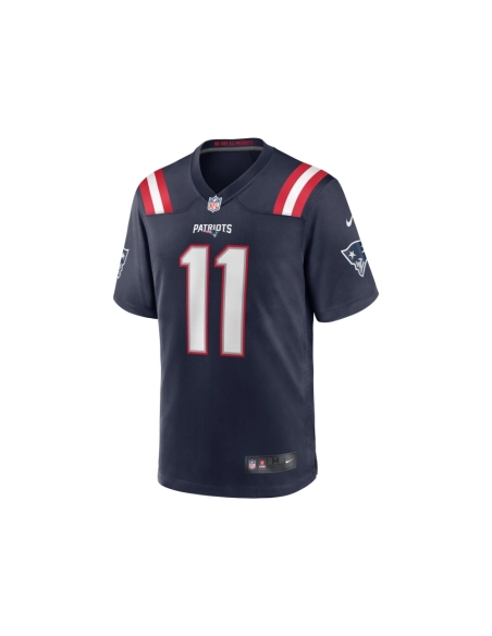 Mens New England Patriots Tyquan Thornton Navy Game Player Jersey