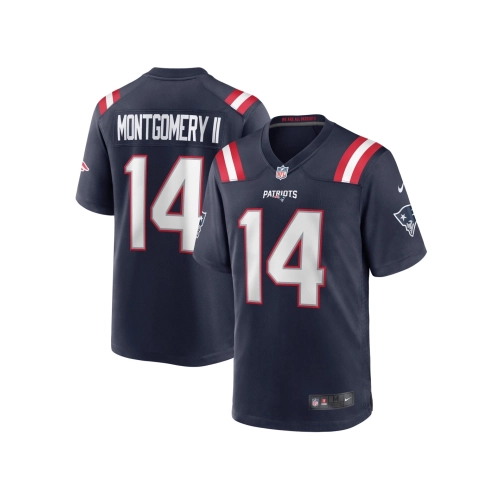 Mens New England Patriots Ty Montgomery Navy Game Jersey