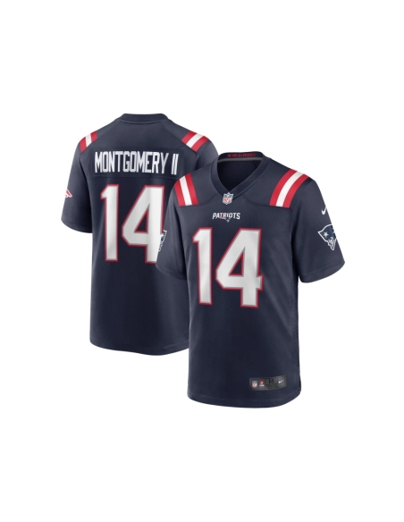 Mens New England Patriots Ty Montgomery Navy Game Jersey