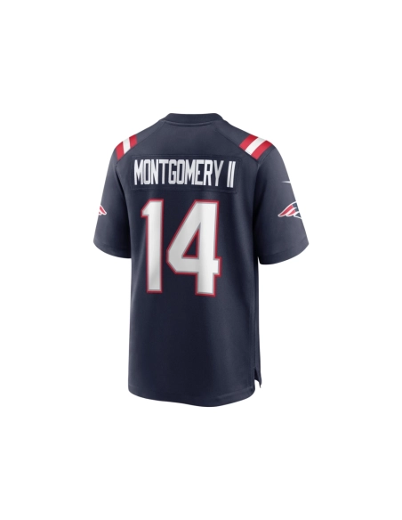 Mens New England Patriots Ty Montgomery Navy Game Jersey
