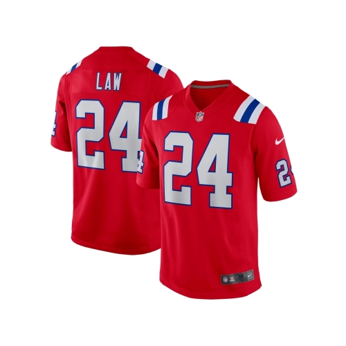 Mens New England Patriots Ty Law Red Retired Player Alternate Game Jersey