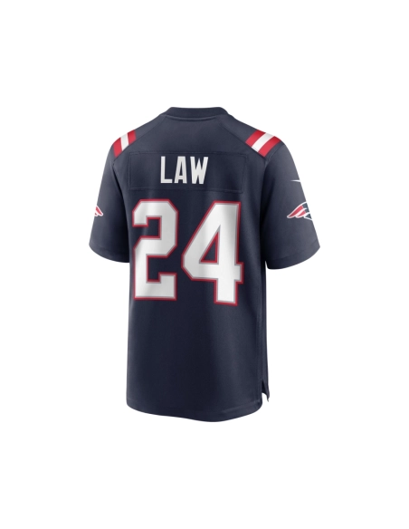 Mens New England Patriots Ty Law Navy Game Retired Player Jersey