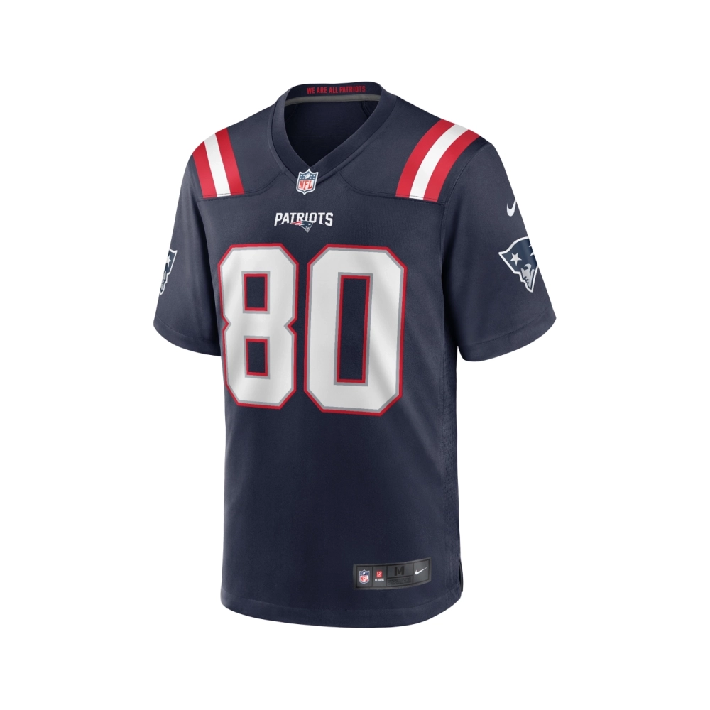Mens New England Patriots Troy Brown Navy Game Retired Player Jersey